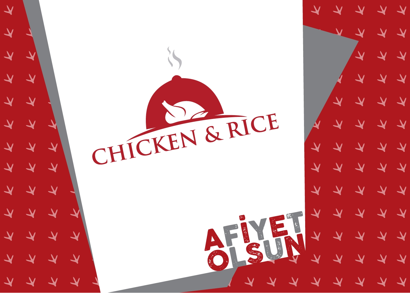 Chicken & Rice Restaurant Kurumsal Kimlik Tasarımı